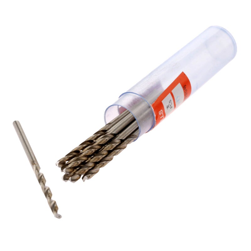Mtsooning رؤوس مثقاب لولبية، مجموعة Mtsooning 10 قطع 2.5 مم ميكرو HSS كوبالت مقياس لولبي أداة دوارة للفولاذ المقاوم للصدأ والخشب والبلاستيك والنحاس والألمنيوم - Image 1